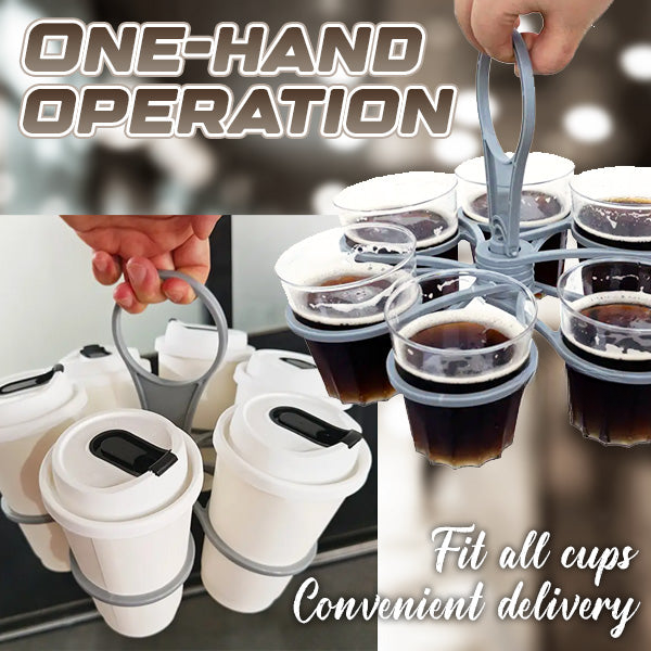 1+1 Free | SipStack™ | Portable foldable cup holder for up to 6 drinks