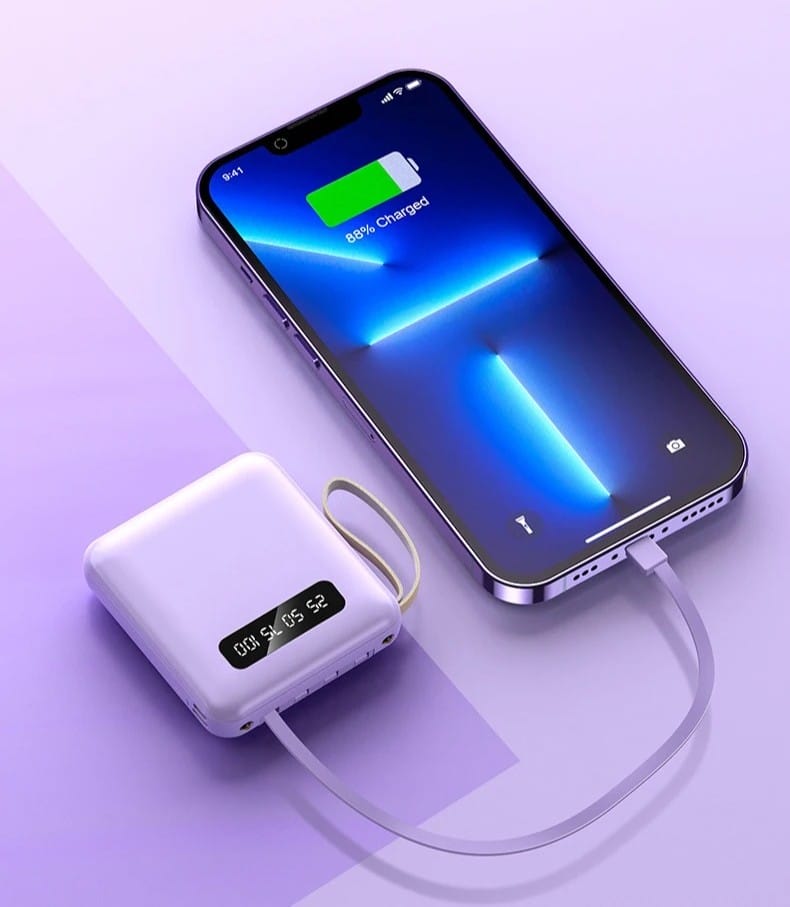 ChargeGo Mini Power Bank 20000mAh with 4 Cables