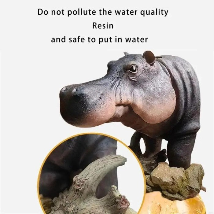 HippoPop Fish Tank Hippo Bubble Decoration Set