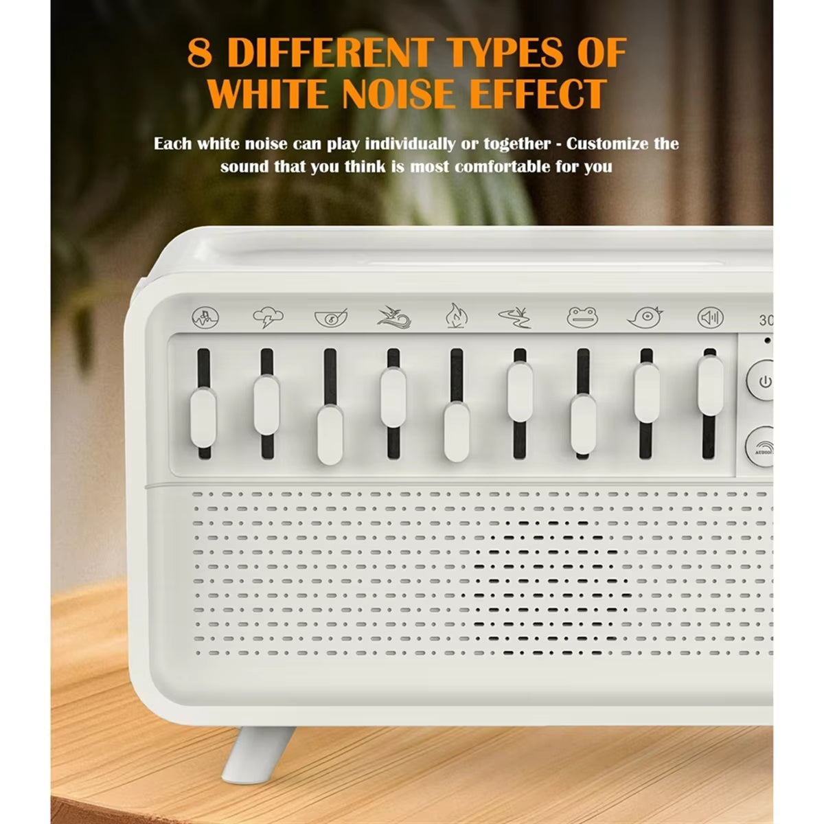 3 In 1 Bluetooth Speaker White Noise Sleep Night Light