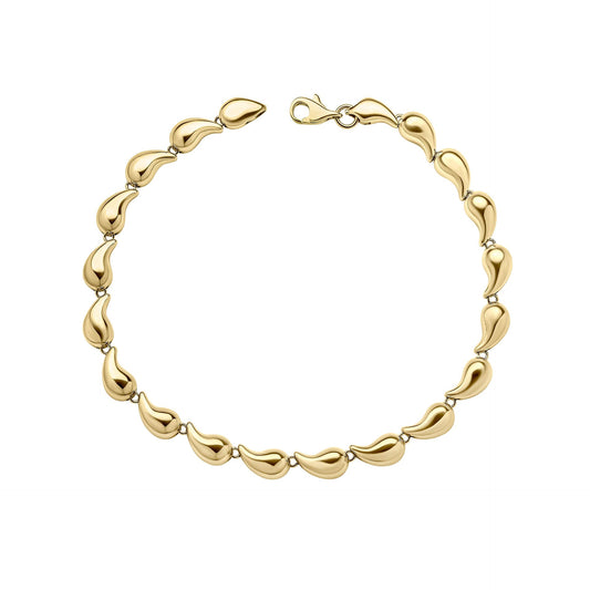Elements Gold Organic Droplet Tennis Bracelet