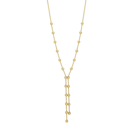 Elements Gold Ball Chain Lariat Necklace