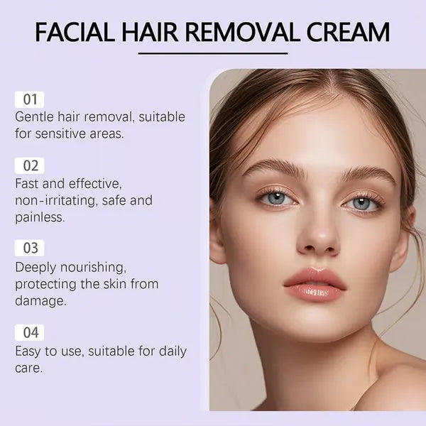 SilkErase – Gentle & Painless Facial Hair Removal Cream
