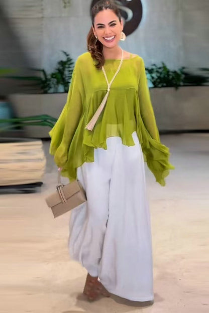 Mirevia™ Waist Pocket Loose Pants Set