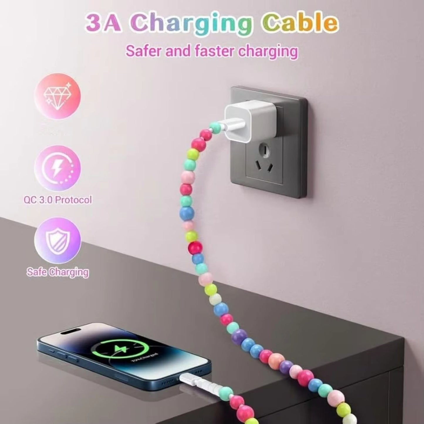 Beadlink 2-in-1 Beaded USB Charger Cable | BUY 1 GET 1 FREE (2Pcs)