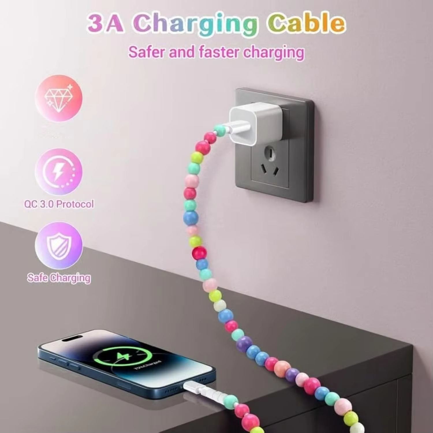 Beadlink 2-in-1 Beaded USB Charger Cable | BUY 1 GET 1 FREE (2Pcs)