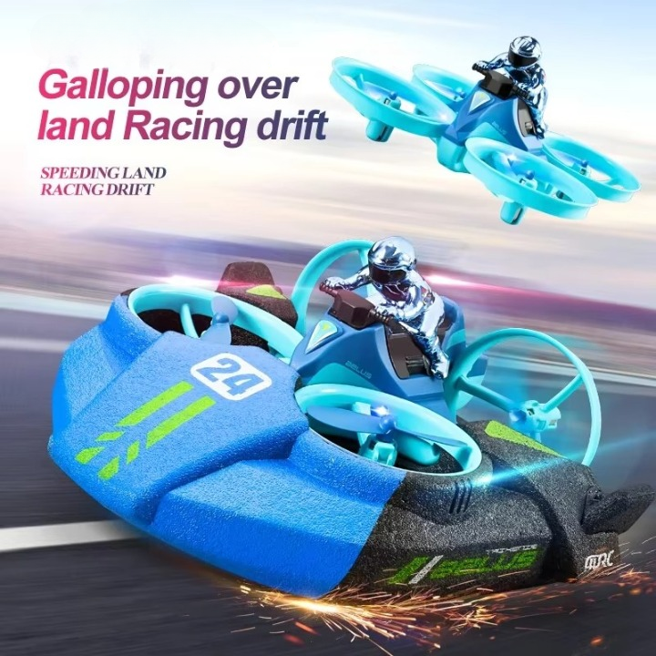 BlitzBoat 3-in-1 RC HoverCraft Toy