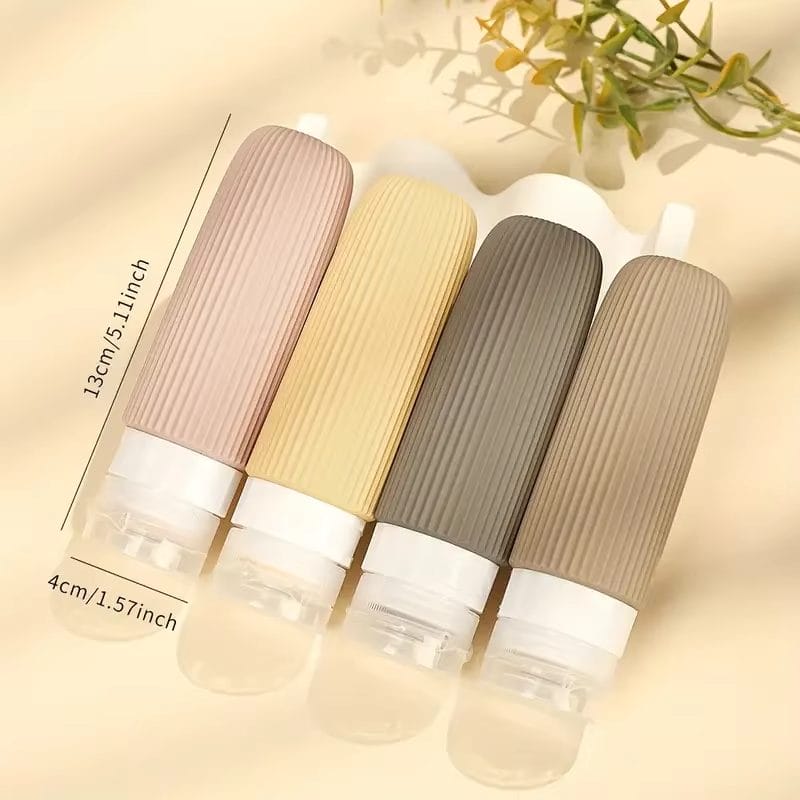 Cosicups Leakproof Silicone Travel Bottles (3oz / 90ml)