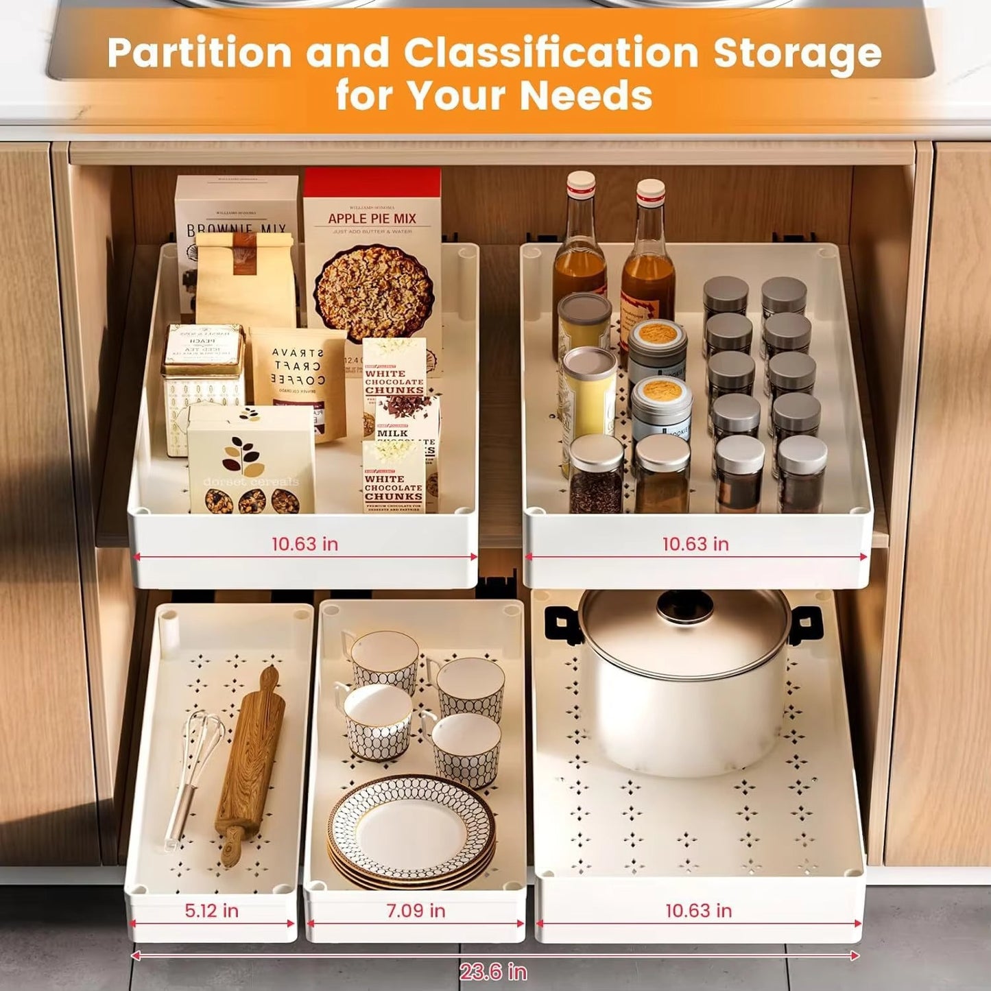 PantryPocket Pull-Out Cabinet Organizer
