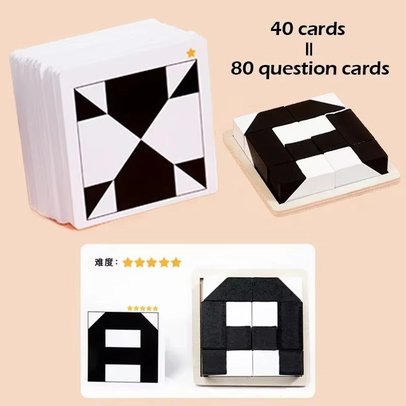 PictoCube Pocket-Size Dual-Color Logic Puzzle