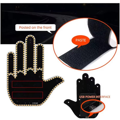 BlinkiePalm Funny LED Car Hand Signal Light