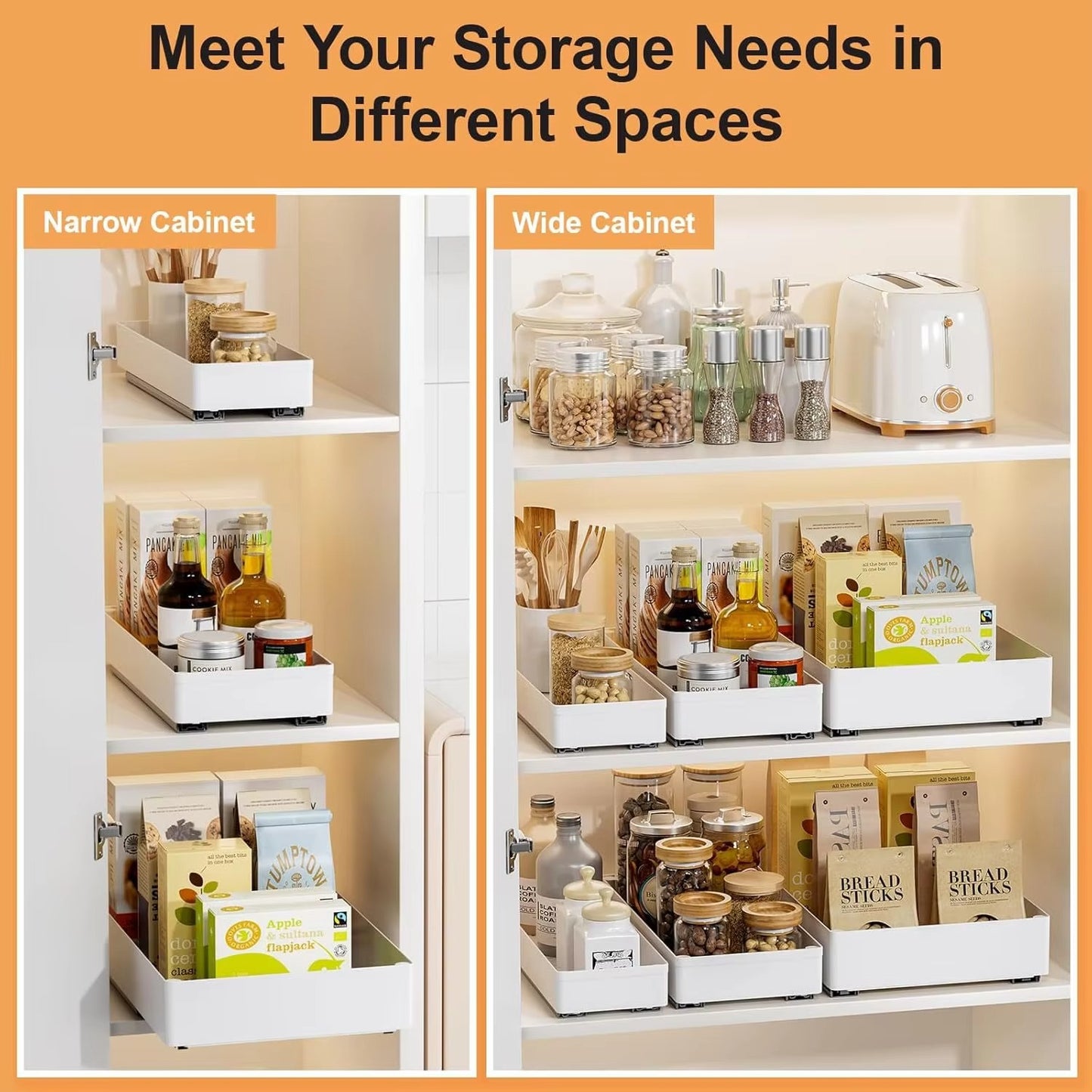 PantryPocket Pull-Out Cabinet Organizer