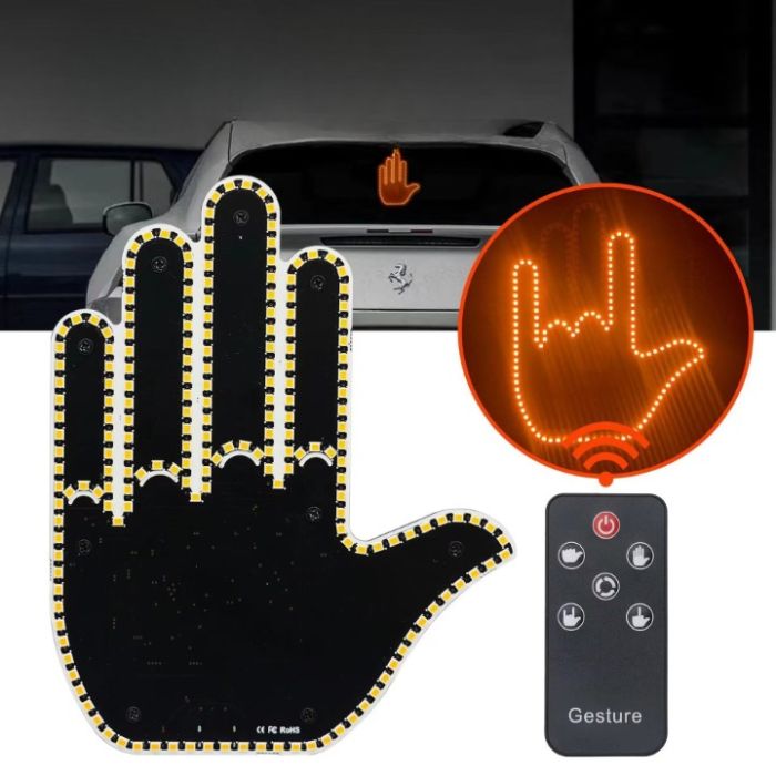 BlinkiePalm Funny LED Car Hand Signal Light