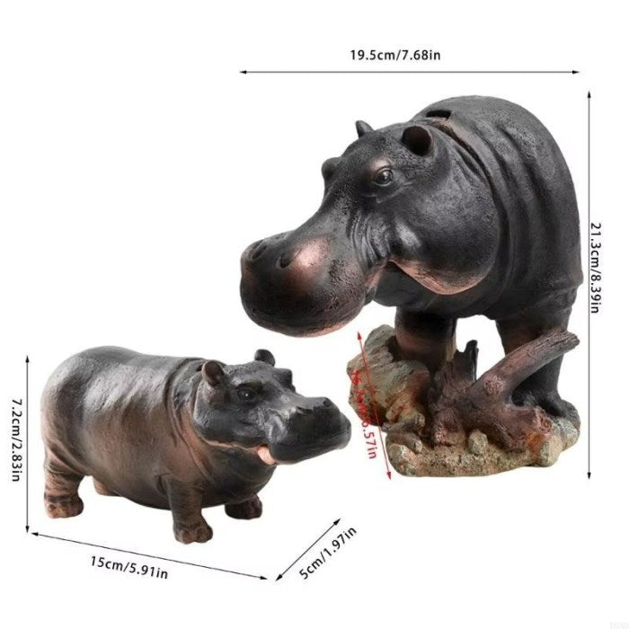HippoPop Fish Tank Hippo Bubble Decoration Set
