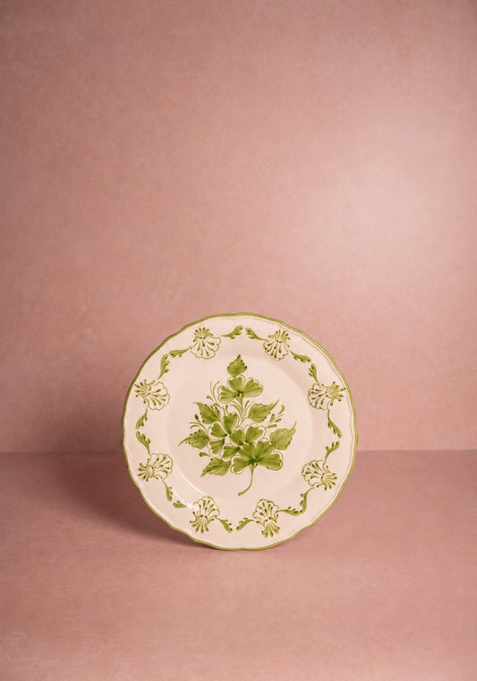 Cara Shell Side Plate, Green