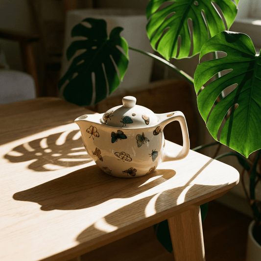 Small Herbal Teapot - Butterflies