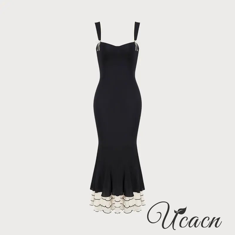Sexy And Charming Straps Slim And Elegant Long Dress