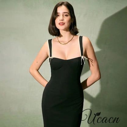 Sexy And Charming Straps Slim And Elegant Long Dress