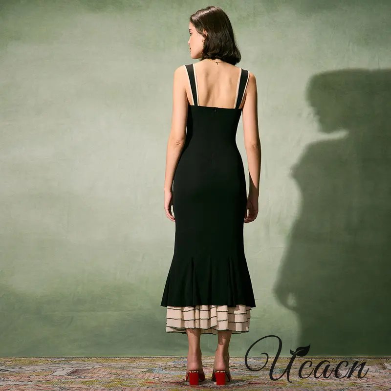 Sexy And Charming Straps Slim And Elegant Long Dress