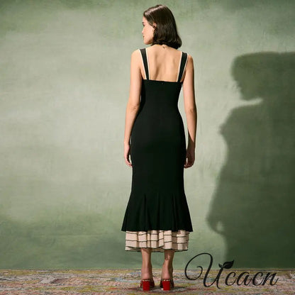 Sexy And Charming Straps Slim And Elegant Long Dress